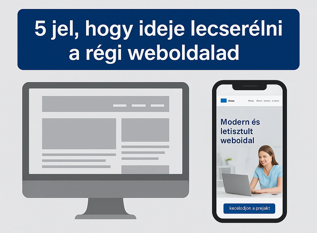 weboldal készítés - modernizálás